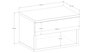 Hanah Home Mesita de noche Rıbes - Walnut